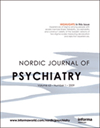 NORDIC JOURNAL OF PSYCHIATRY杂志封面